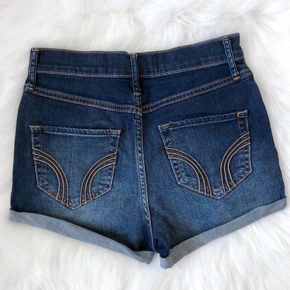 Hollister Denim High Waisted Denim Shorts - Picture 2 of 4